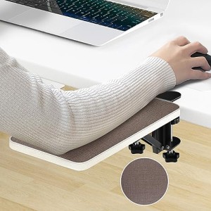 デスクエクステンダー 超安定 3つのクランプをアップグレード： WiViVi 25*17.5cm 折り畳み式 デスク 拡張 クランプ 後付け キーボード 