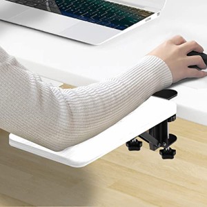 デスクエクステンダー 超安定 3つのクランプをアップグレード： WiViVi 25*17.5cm 折り畳み式 デスク 拡張 クランプ 後付け キーボード 