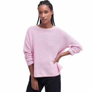 (取寄) バブアー レディース マリン ニット ジャンパー - ウィメンズ Barbour women Marine Knitted Jumper - Women's Mallow Pink