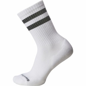 (取寄) スマートウール アスレチック ストライプ クルー ソック Smartwool Athletic Stripe Crew Sock White