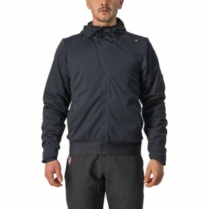 (取寄) カステリ メンズ アルファ Mc スタジオ ジャケット - メンズ Castelli men Alpha Mc Studio Jacket - Men's Light Black