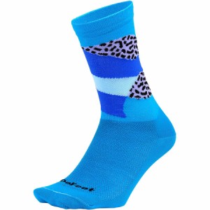 (取寄) デフィート エアイーター 6インチ ジャングル ソック DeFeet Aireator 6in Jungle Sock Process Blue