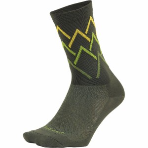 (取寄) デフィート エアイーター 6インチ ピスガー ピークス ソック DeFeet Aireator 6in Pisgah Peaks Sock Olive Drab