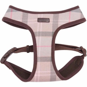 (取寄) バブアー タータン ドッグ ハーネス Barbour Tartan Dog Harness Taupe/Pink Tartan