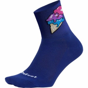 (取寄) デフィート エアイーター 3インチ アイス クリーム ソック DeFeet Aireator 3in Ice Cream Sock Light Navy