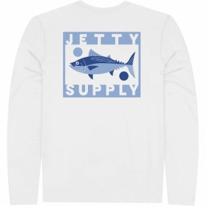 (取寄) ジェティ メンズ ビーチ ツナミ UV ロング-スローブ T-シャツ - メンズ Jetty men Beach Tuna UV Long-Sleeve T-Shirt - Men's Wh