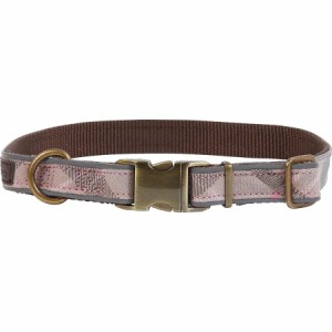 (取寄) バブアー リフレクティブ タータン ドッグ カラー Barbour Reflective Tartan Dog Collar Taupe/Pink Tartan