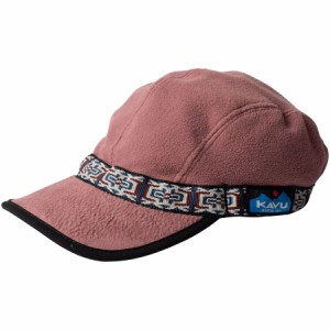 (取寄) カブー フリース ストラップキャップ KAVU Fleece Strapcap Rose Brown