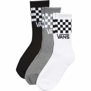 (取寄) バンズ キッズ ドロップ V クラシック チェック クルー ソック - キッズ Vans kids Drop V Classic Check Crew Sock - Kids' Whit