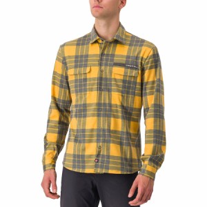 (取寄) カステリ メンズ アンリミテッド フランネル シャツ - メンズ Castelli men Unlimited Flannel Shirt - Men's Goldenrod/Dark Gra