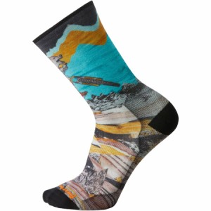 (取寄) スマートウール バイク ゼロ クッション ウルフ プリント クルー ソックス Smartwool Bike Zero Cushion Wolf Print Crew Socks M