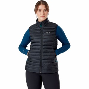 (取寄) ラブ レディース マイクロライト ダウン ベスト - ウィメンズ Rab women Microlight Down Vest - Women's Black