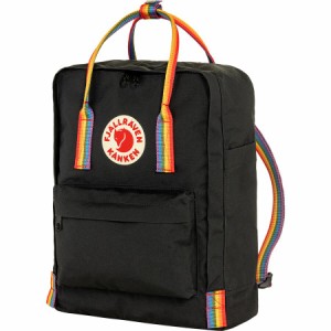 (取寄) フェールラーベン レインボー 16L バックパック Fjallraven Kanken Rainbow 16L Backpack Black/Rainbow Pattern