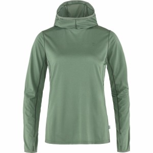 (取寄) フェールラーベン レディース アビスコ サン ブーディ - ウィメンズ Fjallraven women Abisko Sun Hoodie - Women's Patina Green