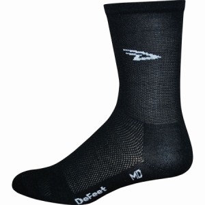 (取寄) デフィート エアイーター 5インチ ソック DeFeet Aireator 5in Sock D-Logo Black