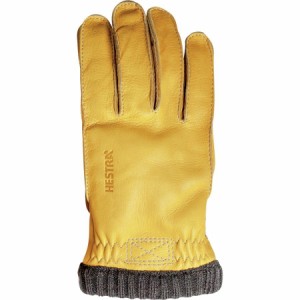 (取寄) ヘストラ メンズ ディアスキン プリマロフト リブド グローブ - メンズ Hestra men Deerskin Primaloft Ribbed Glove - Men's Nat