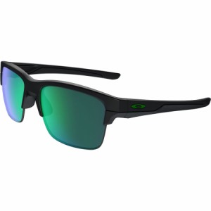 (取寄) オークリー シンクリンク サングラス Oakley ThinkLink Sunglasses Thinlink Matte Black W/ Jade Iridium