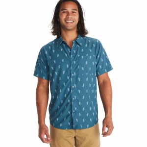 (取寄) マーモット メンズ エアロボラ ノベルティ シャツ - メンズ Marmot men Aerobora Novelty Shirt - Men's Dusty Teal Leaf