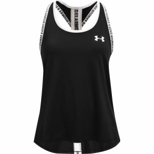 (取寄) アンダーアーマー ガールズ ノックアウト タンク トップ - ガールズ Under Armour girls Knockout Tank Top - Girls' Black/White