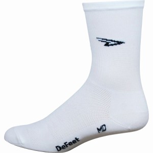 (取寄) デフィート エアイーター 5インチ ソック DeFeet Aireator 5in Sock D-Logo - White/Single Cuff