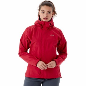 (取寄) ラブ レディース ダウンポアー エコ ジャケット - ウィメンズ Rab women Downpour Eco Jacket - Women's Ascent Red