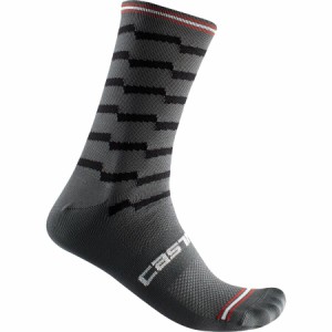 (取寄) カステリ アンリミテッド 18 ソック Castelli Unlimited 18 Sock Dark Gray/Black