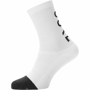 (取寄) ゴアウェア C3 ミッド ブランド ソック GOREWEAR C3 Mid Brand Sock White/Black