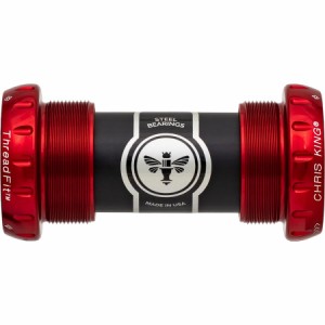 (取寄) クリスキング スレッドフィット 24mm ボトム ブラケット Chris King ThreadFit 24mm Bottom Bracket Red