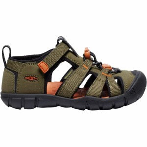 (取寄) キーン キッズ シーキャンプ リ シーエヌエックス サンダル - キッズ KEEN kids Seacamp II CNX Sandal - Kids' Dark Olive/Gold 