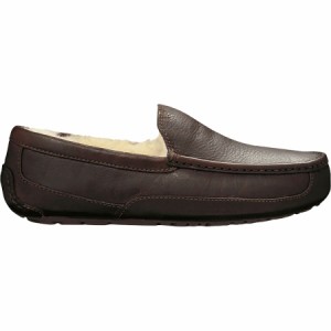 (取寄) アグ メンズ アスコット スリッパ - メンズ UGG men Ascot Slipper - Men's Dark Spice (Leather)