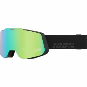(取寄) 100% ゴーグル 100% Snowcraft Goggle Black/Green/Mirror Green