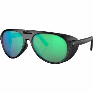 (取寄) コスタ グランド カタリナ ポーラライズド サングラス Costa Grand Catalina Polarized Sunglasses Matte Black/Green Mirror 580