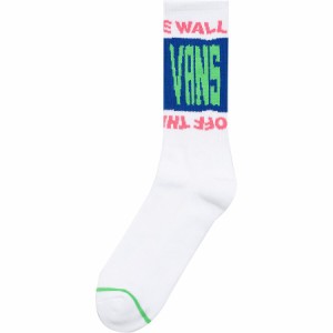 (取寄) バンズ メンズ ワミー クルー ソック - メンズ Vans men Whammy Crew Sock - Men's White