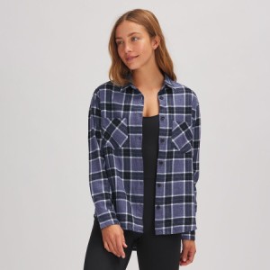 (取寄) ストイック レディース デイリー フランネル - ウィメンズ Stoic women Daily Flannel - Women's Blue Plaid