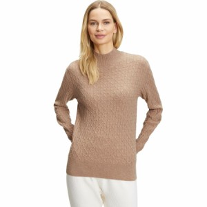 (取寄) ファルケ レディース バー ケーブル モック セーター - ウィメンズ Falke women BA Cable Mock Sweater - Women's Beige Melange