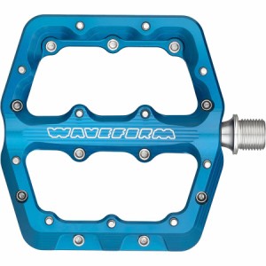 (取寄) ウルフトゥースコンポーネンツ ウェーブフォーム アルミニウム ペダルズ Wolf Tooth Components Waveform Aluminum Pedals Blue