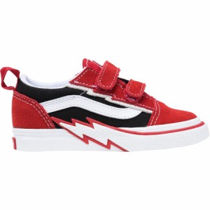 (取寄) バンズ トドラー オールド スクール V ボルト シューズ - トッドラー Vans toddler Old Skool V Bolt Shoe - Toddlers' Red/Black