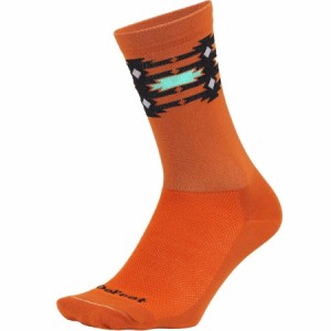 (取寄) デフィート エアイーター 6インチ ミラージュ ソック DeFeet Aireator 6in Mirage Sock Burnt Orange