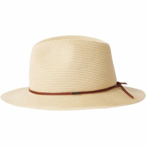 (取寄) ブリクストン ウェズリー ストロー パッカブル フェドラ Brixton Wesley Straw Packable Fedora Tan