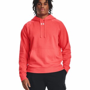 (取寄) アンダーアーマー メンズ ライバル フリース ブーディ - メンズ Under Armour men Rival Fleece Hoodie - Men's Venom Red/White