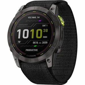 (取寄) ガーミン エンデューロ 2 スマートウォッチ Garmin Enduro 2 Smartwatch Carbon Gray DLC/UltraFit Nylon Strap