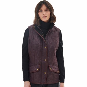 (取寄) バブアー レディース キャバルリー ジレ ベスト - ウィメンズ Barbour women Cavalry Gilet Vest - Women's Black Cherry