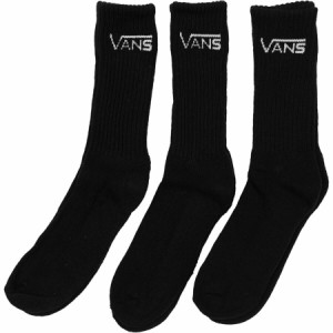 (取寄) バンズ メンズ クラシック クルー ソック - 3-パック - メンズ Vans men Classic Crew Sock - 3-Pack - Men's Black