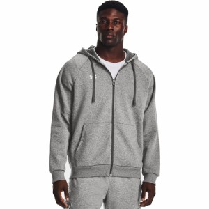 (取寄) アンダーアーマー メンズ ライバル フリース フル-ジップ ブーディ - メンズ Under Armour men Rival Fleece Full-Zip Hoodie - M