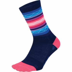 (取寄) デフィート エアイーター 6インチ ソック DeFeet Aireator 6in Sock Santa Fe/Light Navy/Hi-Vis Pink