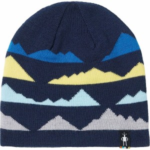 (取寄) スマートウール キッズ マウンテン パターン ビーニー - キッズ Smartwool kids Mountain Pattern Beanie - Kids' Deep Navy