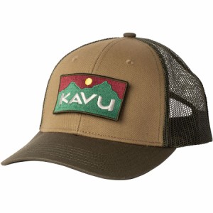 (取寄) カブー アバーブ スタンダード トラッカー ハット KAVU Above Standard Trucker Hat Green Moss