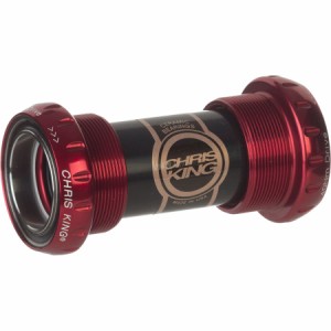 (取寄) クリスキング スレッドフィット 24mm ボトム ブラケット - セラミック Chris King ThreadFit 24mm Bottom Bracket - Ceramic Red