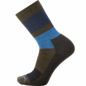 (取寄) スマートウール エブリデイ ブロック ストライプ クルー ソック Smartwool Everyday Blocked Stripe Crew Sock Military Olive