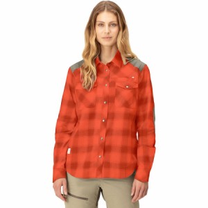 (取寄) ノローナ レディース スヴァールバル フランネル シャツ - ウィメンズ Norrona women Svalbard Flannel Shirt - Women's Orange A